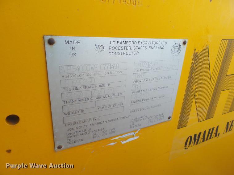 image for item EI9518 1998 JCB 540 telehandler