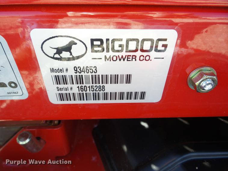 image for item EI9750 2017 Big Dog Alpha MP lawn mower