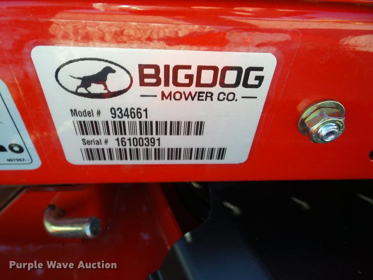 image for item EI9753 2017 Big Dog Alpha MP lawn mower