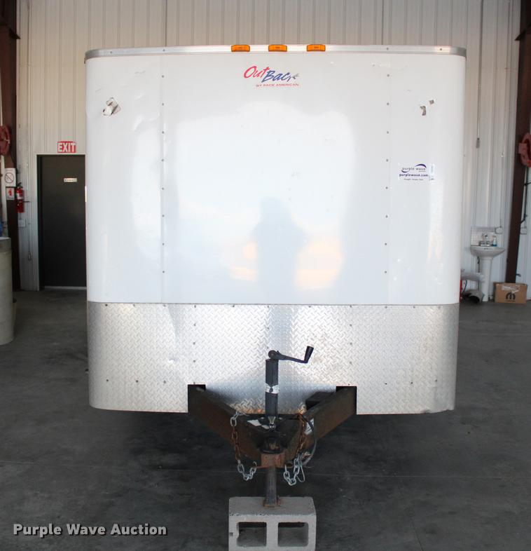 image for item DB6633 2009 Pace American DB716TA2 enclosed cargo trailer with gutter machine
