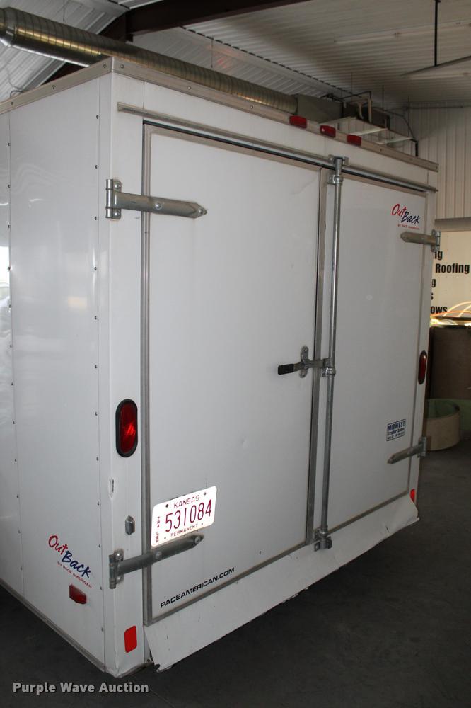 image for item DB6633 2009 Pace American DB716TA2 enclosed cargo trailer with gutter machine