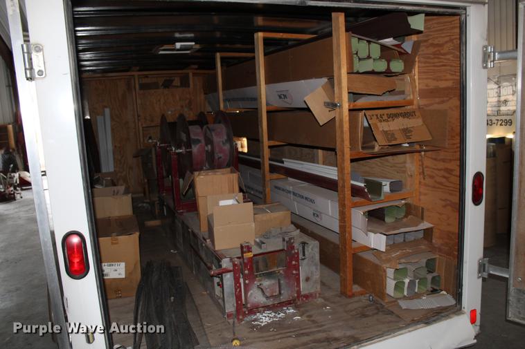 image for item DB6633 2009 Pace American DB716TA2 enclosed cargo trailer with gutter machine