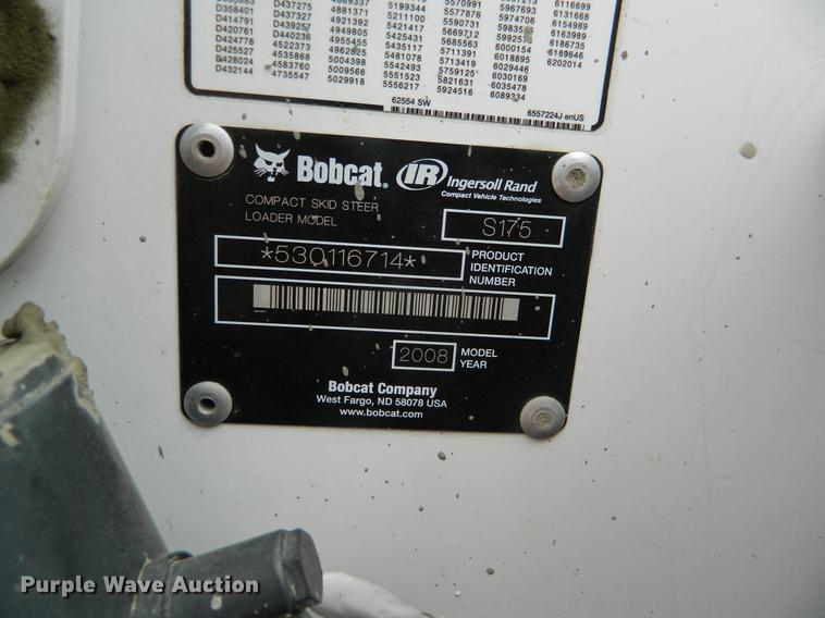 image for item DB6645 2007 Bobcat S175 skid steer