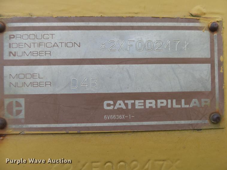 image for item DB7312 1987 Caterpillar D4B dozer