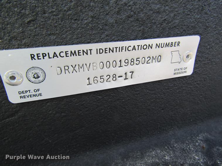 image for item DB9778 1996 shop built equipment trailer