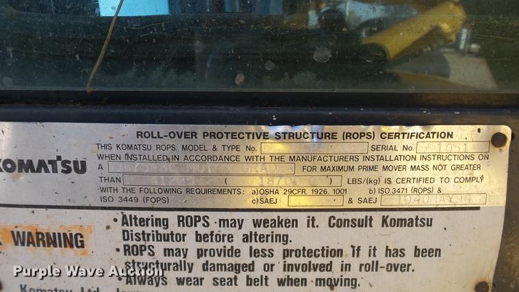 image for item DC0549 2004 Komatsu GD675 motor grader