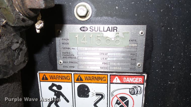 image for item DC0559 Sullair 185 air compressor