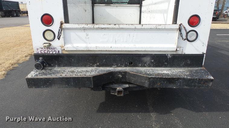 image for item DC0564 2008 Ford F350 Crew Cab utility bed pickup truck