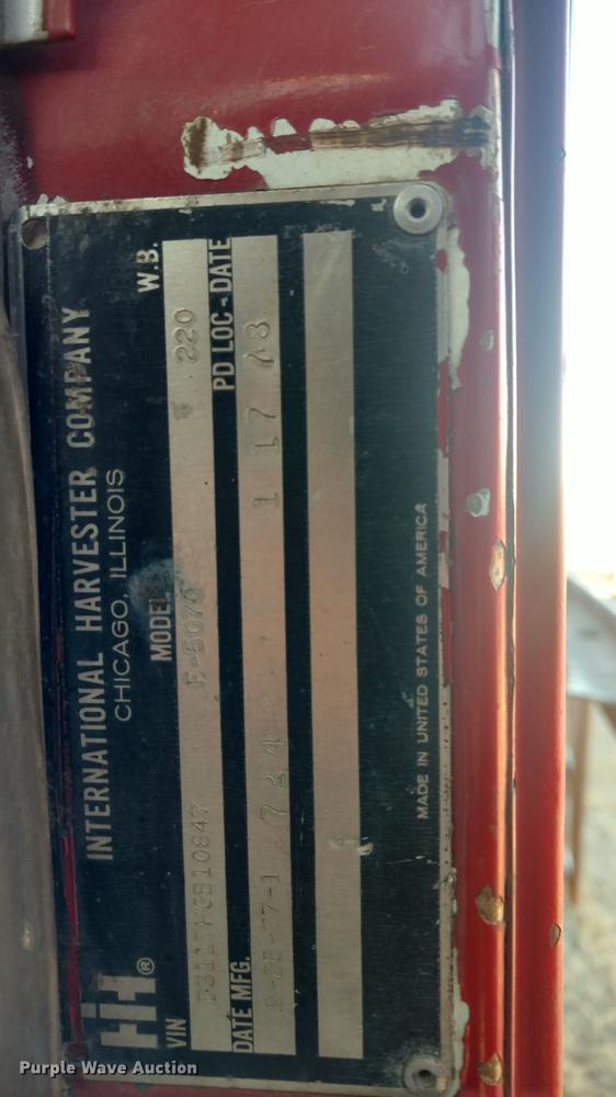 image for item DC0864 1978 International Paystar 5000 oilfield rig up truck