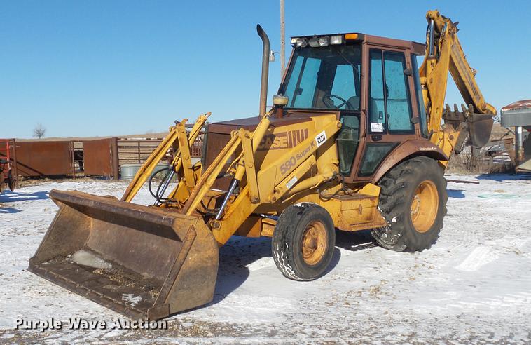 image for item DC5709 1993 Case 580 Super K backhoe