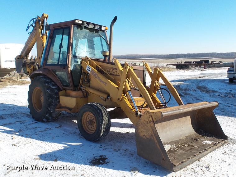 image for item DC5709 1993 Case 580 Super K backhoe
