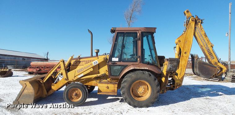 image for item DC5709 1993 Case 580 Super K backhoe