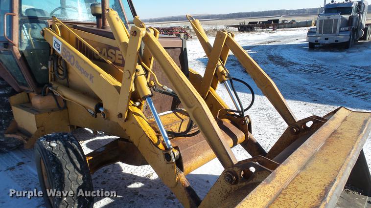 image for item DC5709 1993 Case 580 Super K backhoe
