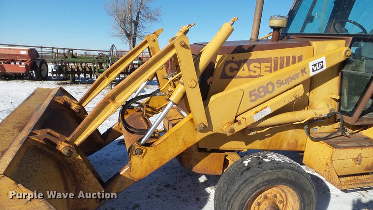 image for item DC5709 1993 Case 580 Super K backhoe