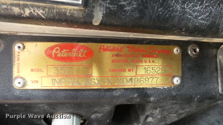 image for item DC5713 1999 Peterbilt 357 ready mix truck