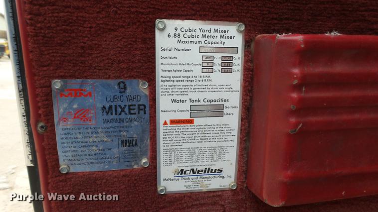 image for item DC5714 1999 Peterbilt 357 ready mix truck