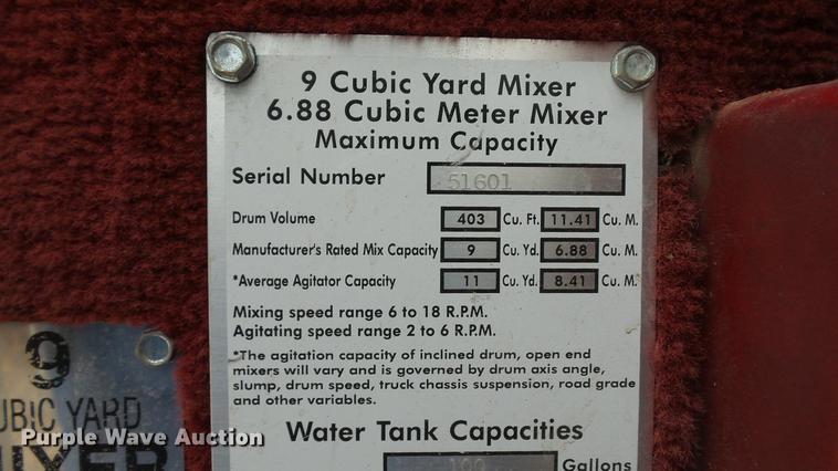 image for item DC5714 1999 Peterbilt 357 ready mix truck