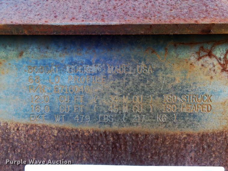 image for item DC7421 Bobcat 68 Lo Profile skid steer bucket