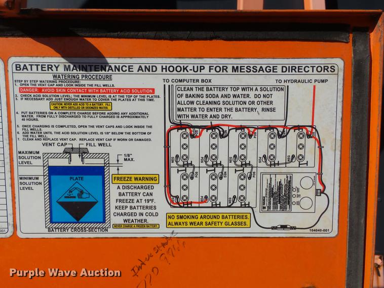 2002 Wanco WTLMBSLLA message board in Fenton, MO Item DC7423 sold