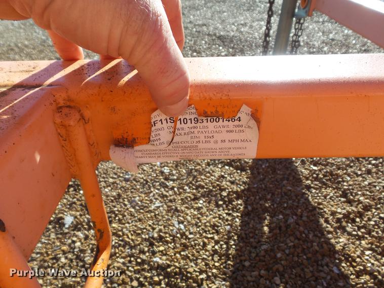 image for item DC7424 2003 Wanco arrow board trailer