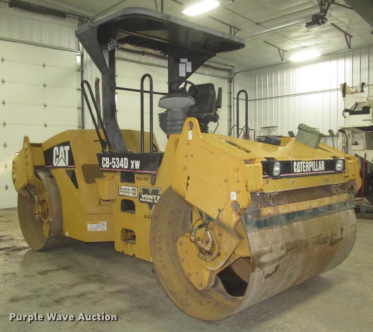 image for item DD2918 2003 Caterpillar CB534D XW double drum vibratory roller