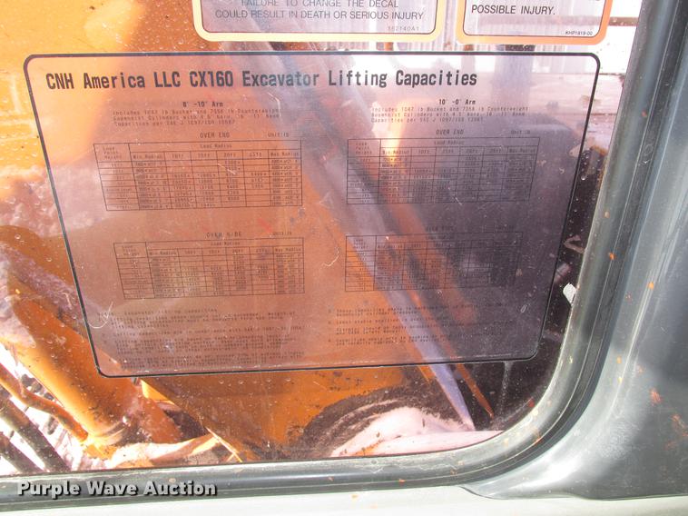 image for item DD2920 2006 Case CX160 excavator