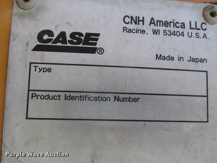 image for item DD2920 2006 Case CX160 excavator