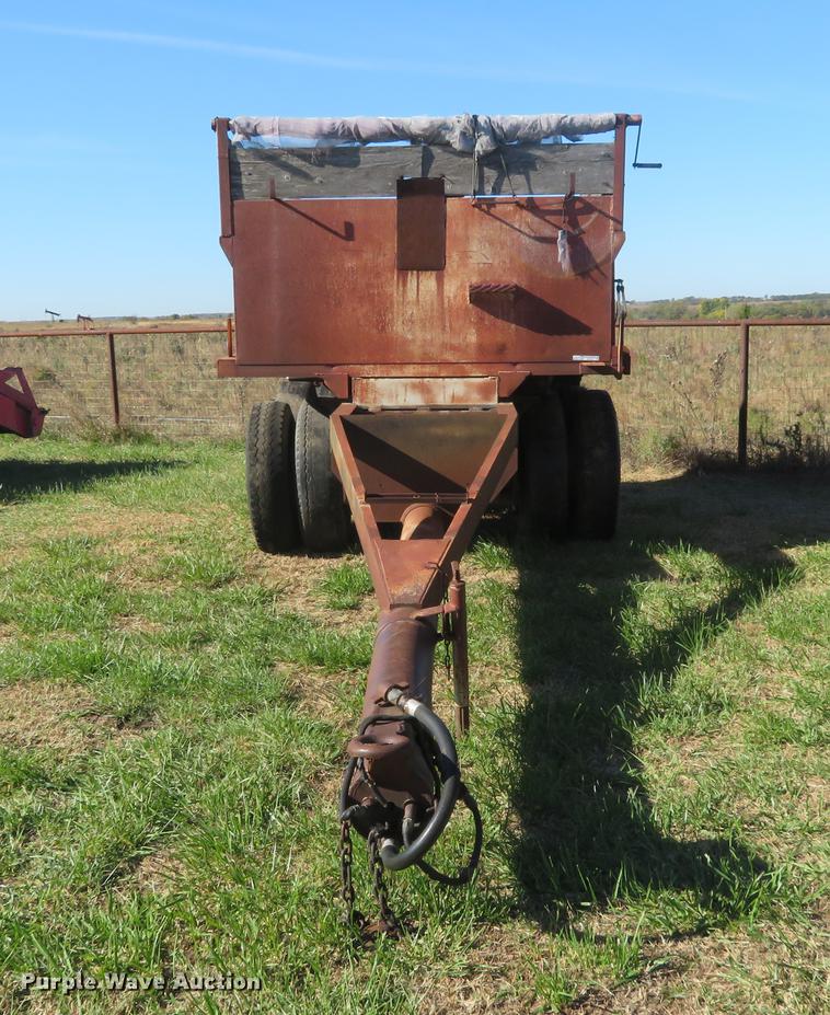 image for item DF9813 1977 Shop built end dump pup trailer