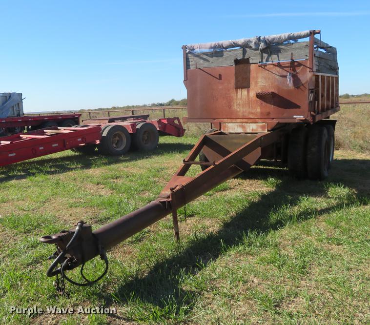 image for item DF9813 1977 Shop built end dump pup trailer
