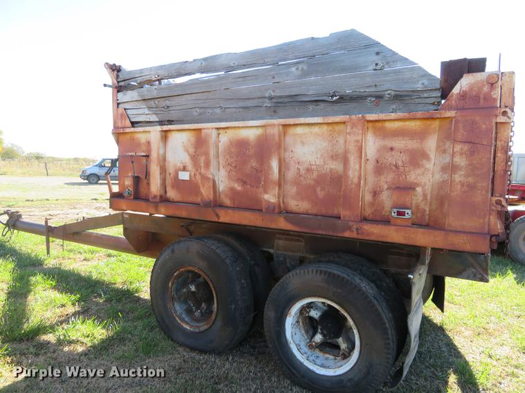 image for item DF9813 1977 Shop built end dump pup trailer