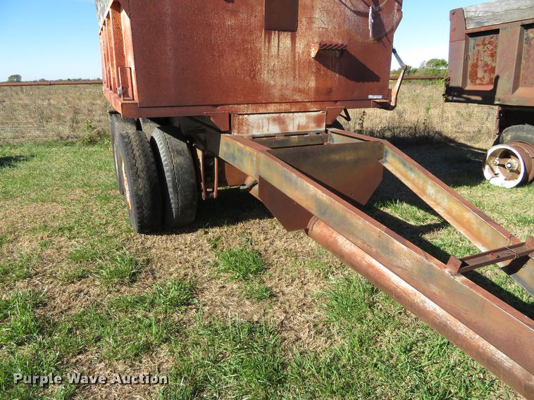 image for item DF9813 1977 Shop built end dump pup trailer