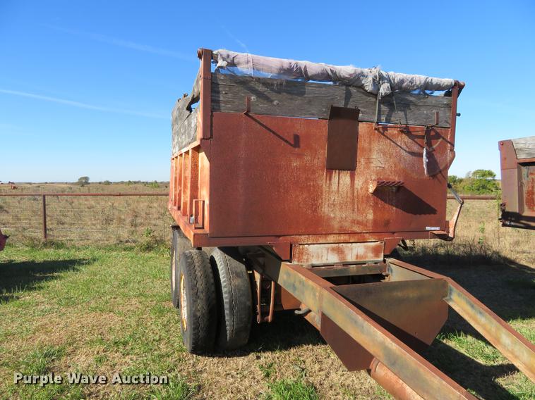 image for item DF9813 1977 Shop built end dump pup trailer