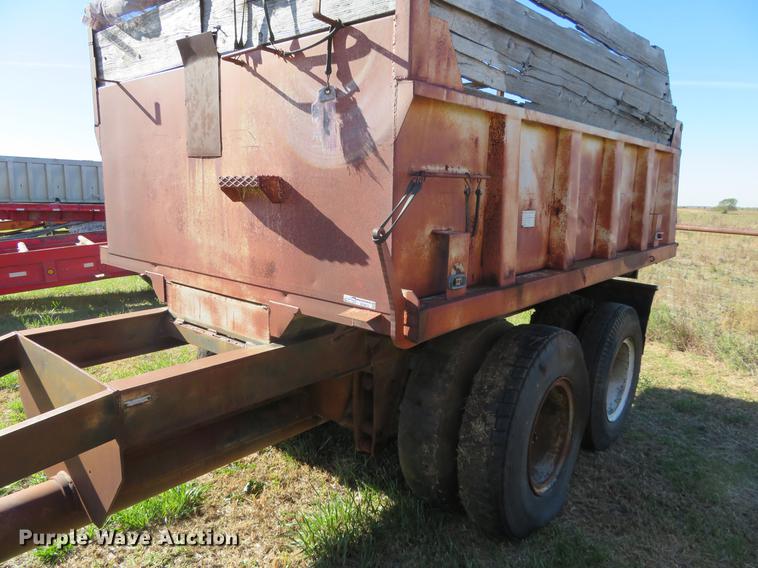 image for item DF9813 1977 Shop built end dump pup trailer