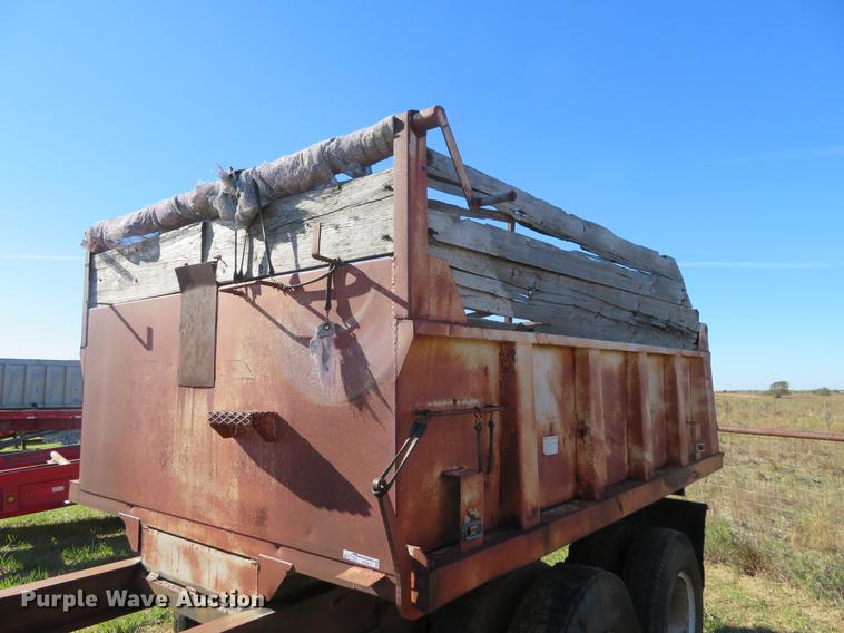 image for item DF9813 1977 Shop built end dump pup trailer