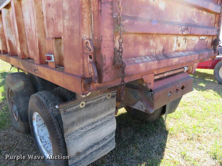 image for item DF9813 1977 Shop built end dump pup trailer