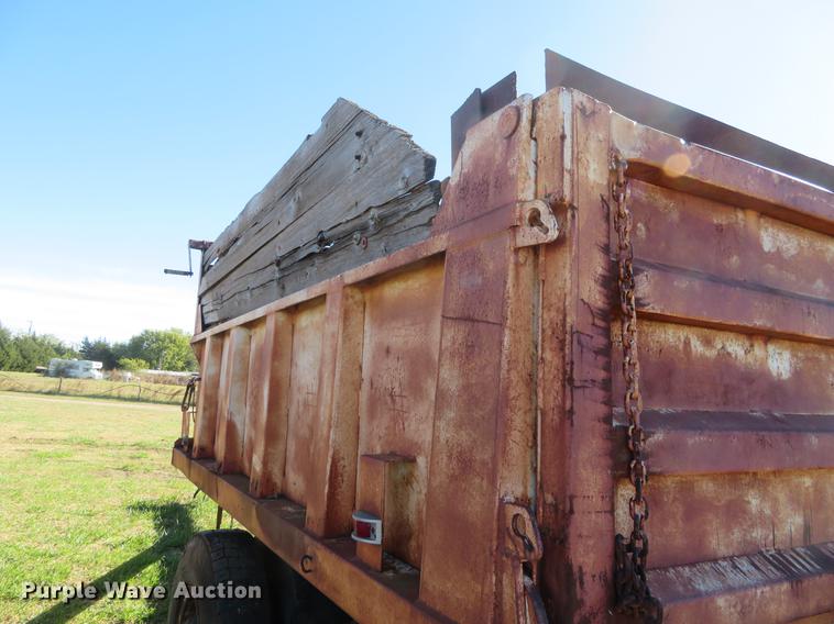 image for item DF9813 1977 Shop built end dump pup trailer