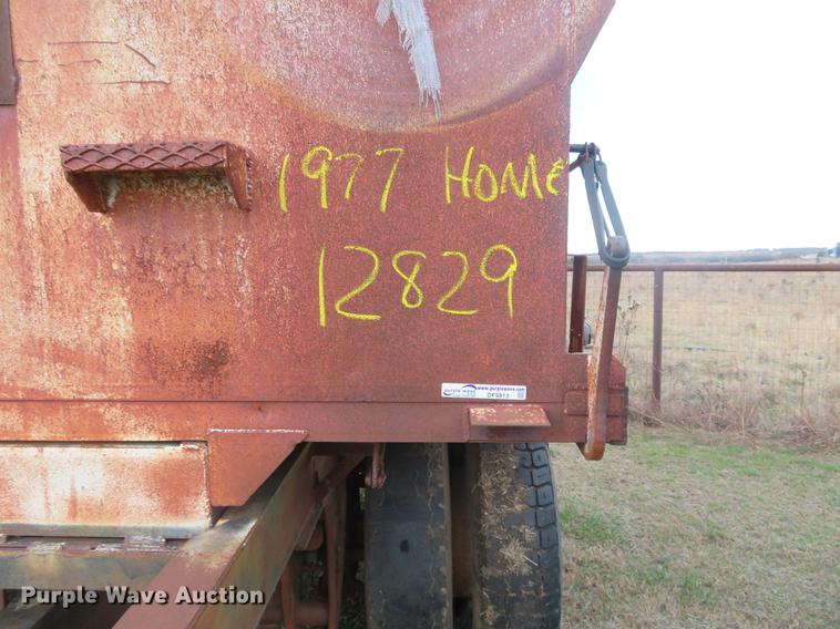 image for item DF9813 1977 Shop built end dump pup trailer