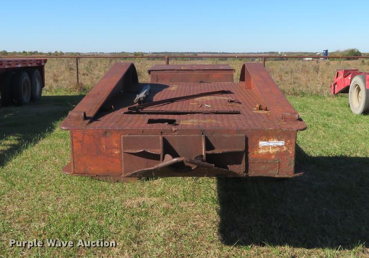 image for item DF9815 1971 Shop built lowboy equipment trailer
