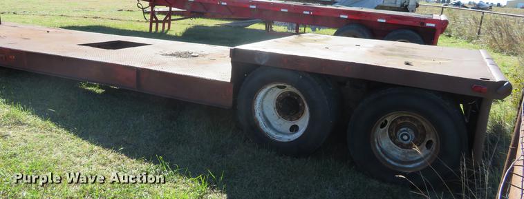 image for item DF9815 1971 Shop built lowboy equipment trailer