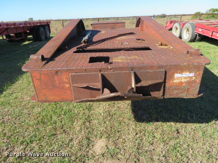 image for item DF9815 1971 Shop built lowboy equipment trailer