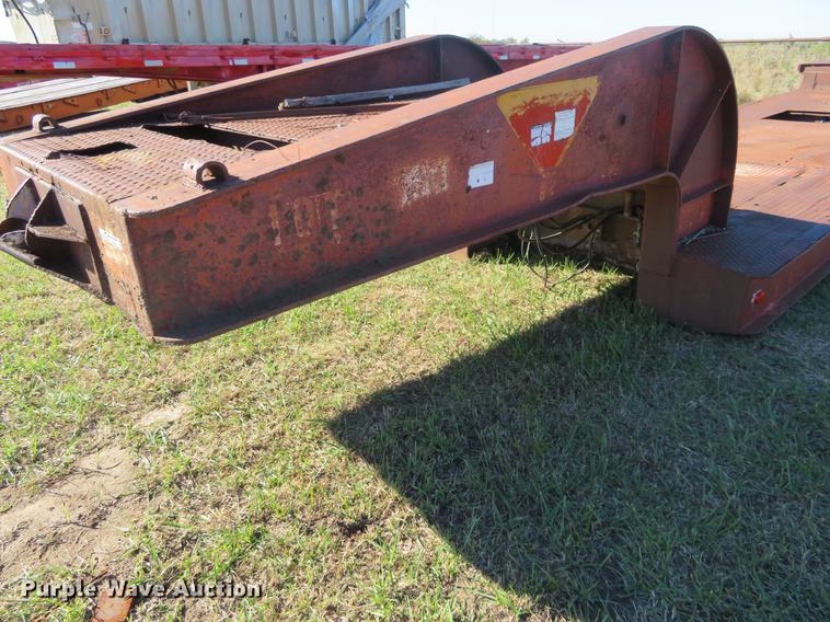 image for item DF9815 1971 Shop built lowboy equipment trailer