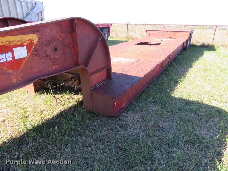 image for item DF9815 1971 Shop built lowboy equipment trailer