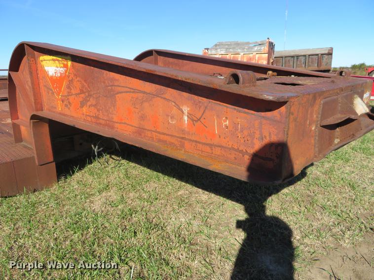 image for item DF9815 1971 Shop built lowboy equipment trailer