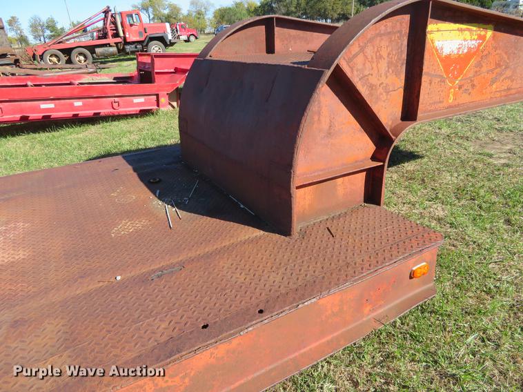 image for item DF9815 1971 Shop built lowboy equipment trailer