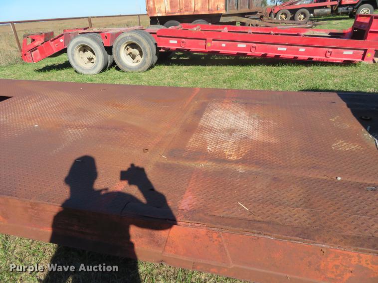 image for item DF9815 1971 Shop built lowboy equipment trailer