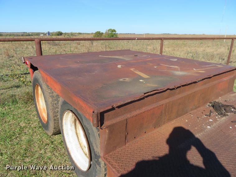 image for item DF9815 1971 Shop built lowboy equipment trailer