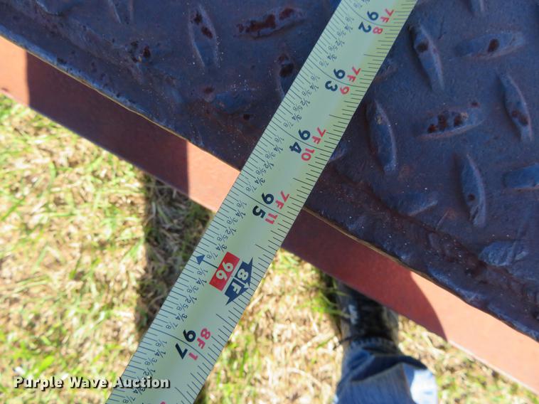 image for item DF9815 1971 Shop built lowboy equipment trailer