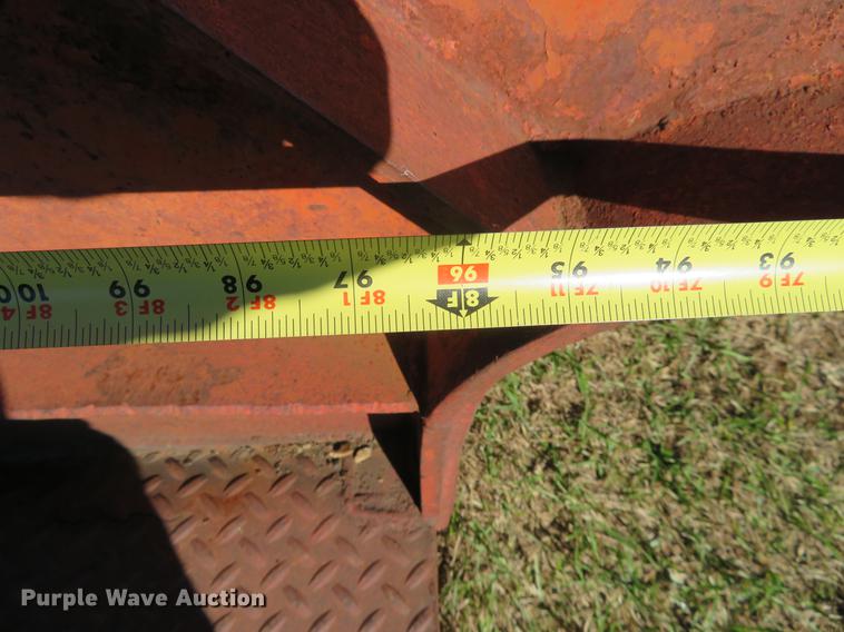 image for item DF9815 1971 Shop built lowboy equipment trailer