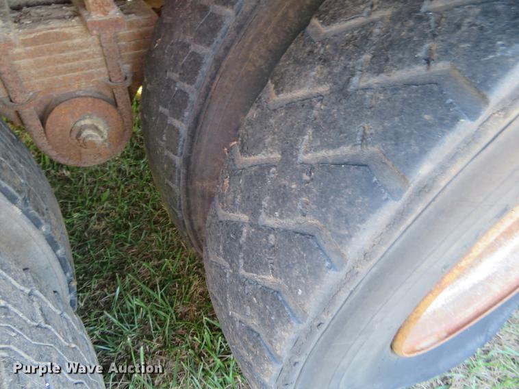 image for item DF9815 1971 Shop built lowboy equipment trailer