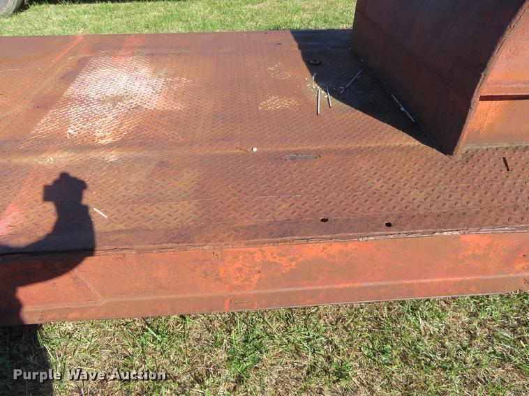image for item DF9815 1971 Shop built lowboy equipment trailer